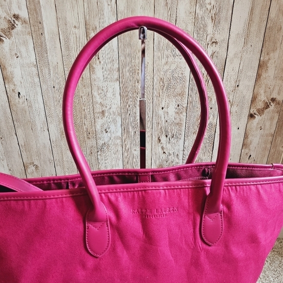 Ralph Lauren Fragrance Large Tote Bag In Magenta Color - Picture 2 of 9